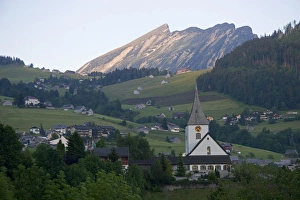 Swiss Prints: Amden, Switzerland at dusk. switzerland, swiss, europe, european, travel, tourism