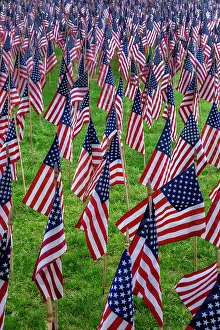Patriotism Prints: American flag display