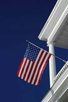 American flag flying, Charleston, South Carolina