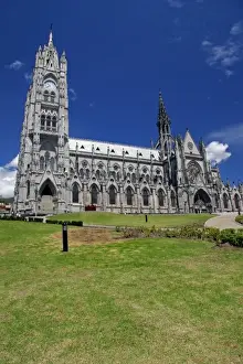 Americas, Ecuador, Quito. The Basilica del Voto Nacional, construction began in 1892