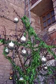 Images Dated 3rd January 2006: Americas, Mexico, Baja California Sur, Loreto. Christmas decor at the Jesuit Mission