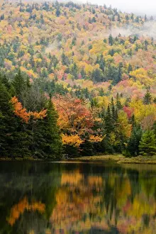 Ammonoosuc Lake in fall in New Hampshires White Mountains. White Mountain National