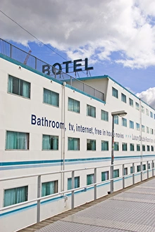 Marilyn Parver Prints: The Amstel Botel, a colorful floating hotel in Amsterdam