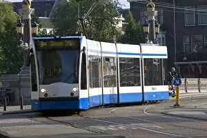 Images Dated 25th July 2007: Amsterdam tram line, Amsterdam, Netherlands