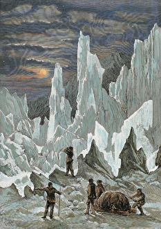 Region Prints: AMUNDSEN, Roald Engebrecht (Borge, 1872, in the Arctic, 1928). Norwegian explorer