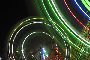 Ferris Wheel Prints: Amusement rides, Pushkar Fair, India