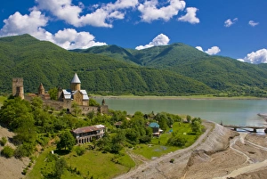 Reservoir Prints: Ananuri Fortress, Shinwali Lake, Ananuri, Georgia