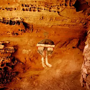 Pictograph Prints: Anasazi Pictograph located in Salt Creek Canyon Canyonlands National Park. One of