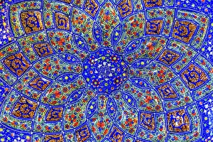Pottery Prints: Ancient Arab Islamic Designs Blue Pottery Madaba Jordan
