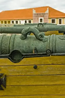 Artillery Prints: Ancient Fortress de San Carlos de la Cabana (Cabana) still guards the entrance to Havana