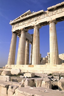 Ancient Greece Parthenon on Acropolis in Athens Greece