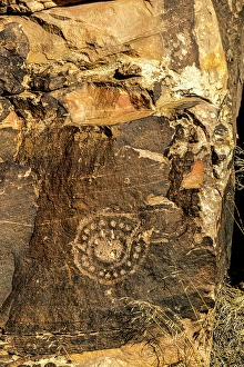 Native American Prints: Ancient petroglyphs seen at Parowan Gap