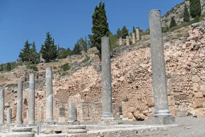 Ruins Prints: Ancient Roman agora, Delphi, Greece, Europe