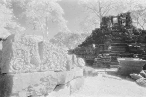 Angkor Prints: Angkor Cambodia, Details of carvings The Bayon