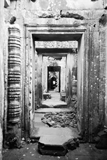 Siem Reap Prints: Angkor Cambodia, Doorways Preah Khan