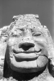 Siem Reap Prints: Angkor Cambodia, Head of The Bayon