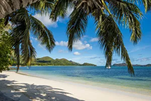Anse Government beach at Hotel L Archipel Resort, Praslin, Republic of Seychelles