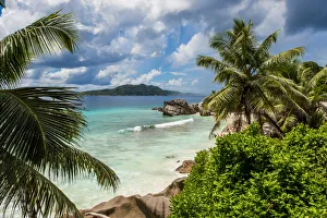 Secluded Prints: Anse Severe beach, La Digue, Republic of Seychelles, Indian Ocean