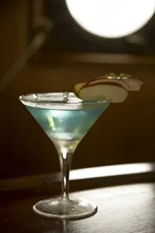 Apple Prints: Antarctic Dream cocktail, signature drink of Antarctic Dream cruise ship