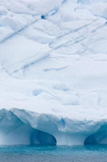 Ice Berg Prints: Antarctica, Antarctia Peninsula, Brown Bluff (63832 S, 56855 W). Iceberg detail