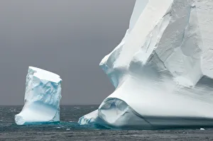 Images Dated 14th February 2014: Antarctica. Antarctic Peninsula. Bransfield Strait. Iceberg under stormy skies