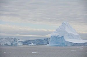 Images Dated 14th March 2010: Antarctica, Antarctic Penninsula, Antarctic Sound. Iceberg waterscape