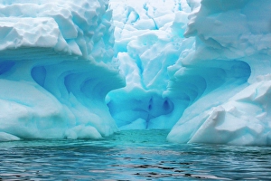 Images Dated 17th April 2024: Antarctica, Cuverville Island. Close-up of iceberg