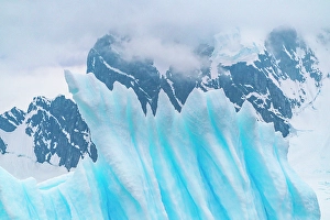 Images Dated 17th April 2024: Antarctica, Cuverville Island. Close-up of iceberg