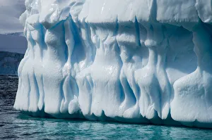 Antarctica, Gerlach Strait, blue ice formation