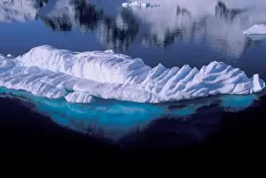 Paradise Bay Prints: Antarctica, Paradise Bay. Iceberg in crystal clear water