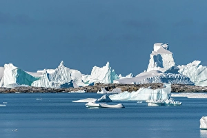 Images Dated 17th April 2024: Antarctica, Port Charcot. Mountain and iceberg landscape