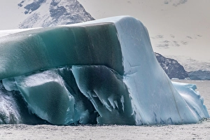 Prints of Antarctica, South Orkney Islands. Landscape with iceberg and mountain. ©Cathy and Gordon Illg / Jaynes Gallery / DanitaDelimont.com Images Dated 2024 April: Antarctica, South Orkney Islands