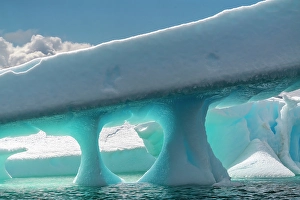 Images Dated 17th April 2024: Antarctica, Yalour Islands. Glacier shapes and ocean