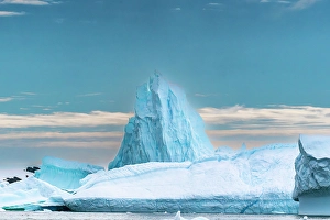 Yalour Islands Prints: Antarctica, Yalour Islands. Landscape with icebergs and ocean