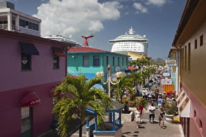 Images Dated 28th March 2012: Antigua and Barbuda, Antigua, St. Johns, Heritage Quay, Cruiseship terminal shopping area