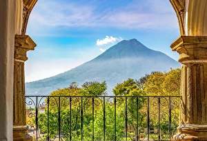 Antigua Prints: Antigua, Guatemala. Portrait of Volcan de Agua