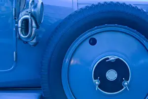Tire Prints: antique car tire, Czech Republic, Ceske Budejovice