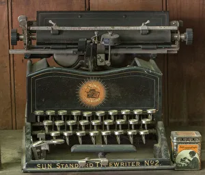 Long Tailed Sylph Prints: Antique typewriter