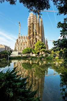 Images Dated 21st June 2024: Antoni Gaudi's Sagrada Familia basilica Barcelona, Spain. (Editorial Use Only)