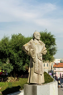 Images Dated 26th August 2024: Antonio Ferreira Gomes Statue, Porto, Portugal. (Editorial Use Only)