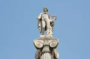 Images Dated 22nd August 2005: Apollo. (Greek Mythology). Is the god of music, archery and healing. Statue of Apollo