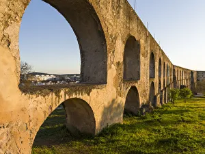 Aqueduct Prints: Aqueduto da Amoreira, the aqueduct dating back to the 16th and 17th century