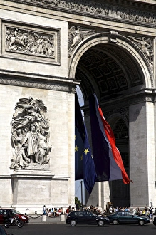 Place Charles De Gaulle Prints: Arc de Triomphe. Paris. France