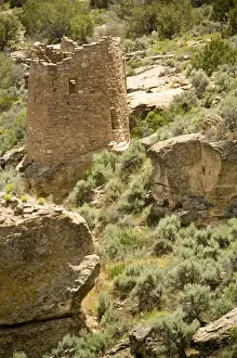 Images Dated 29th May 2007: Archaeological site of Hovenweep National Monument in Mesa Verde County, Utah. Native