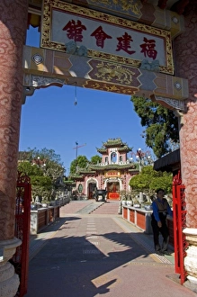Quang Nam Prints: Arched entrance to the Phuoc Kien Assembly Hall in Hoi An, Vietnam