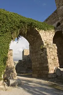 Passage Prints: Arched passage in the Crusader Castle built by the Franks in 12th century, Byblos