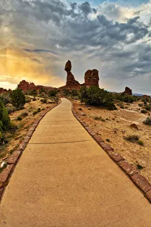 Images Dated 2021 July: Arches National Park evening light. USA, Utah