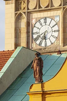 Bohemia Prints: Architectural detail on building right next to the Old Town Tower, Charles Bridge, Prague