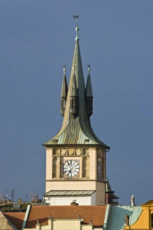 Images Dated 3rd July 2007: Architectural detail on building right next to the Old Town Tower, Charles Bridge
