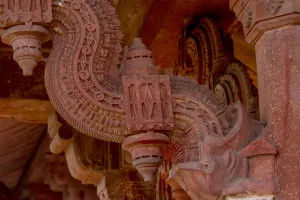 Images Dated 3rd February 2015: Architectural detail. Fatehpur Sikri. Mughal Empire Mosque. Unesco World Heritage